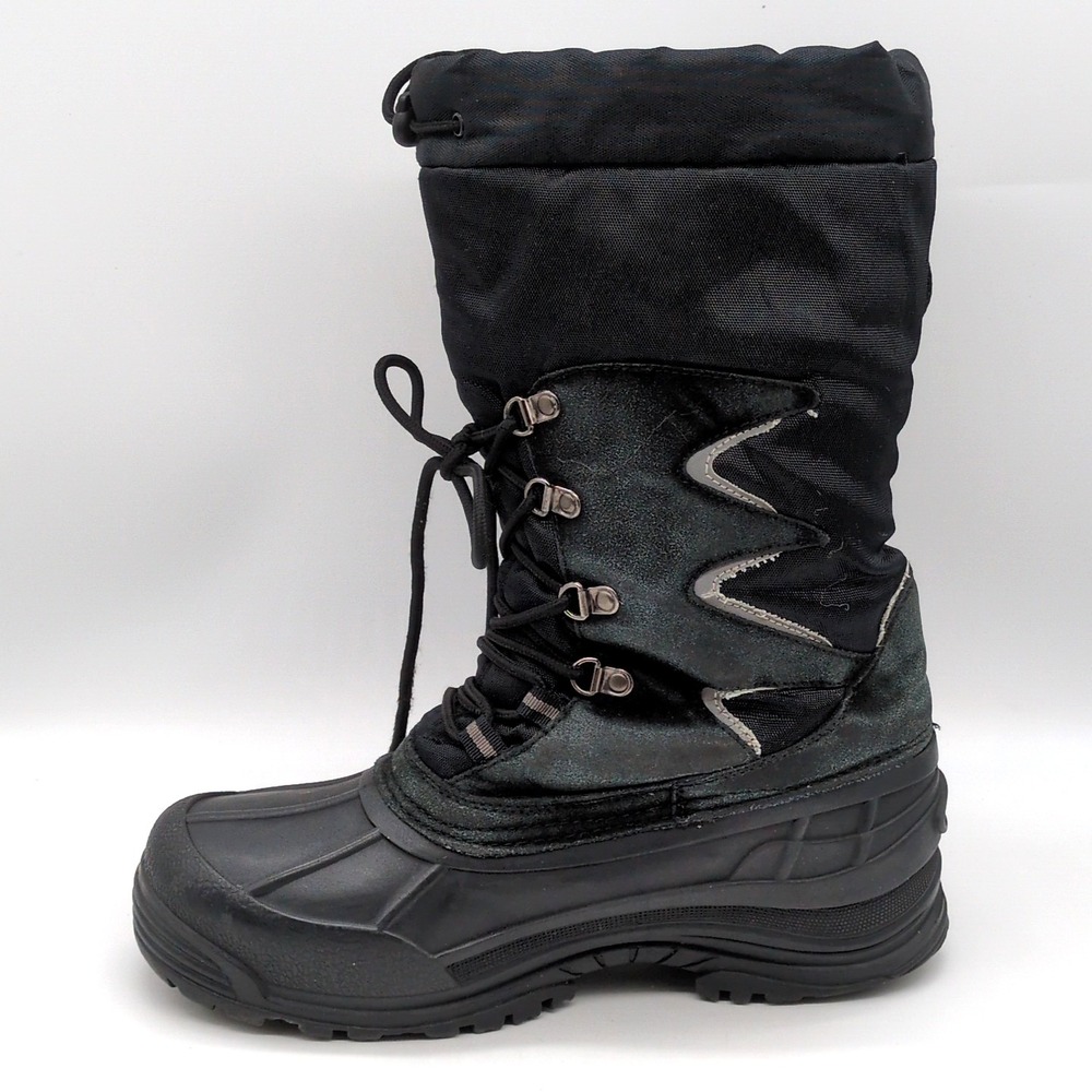 Nortiv8 Shoes Mens Mountaineer Black 8 Winter Boots Thinsulate Water Resistant